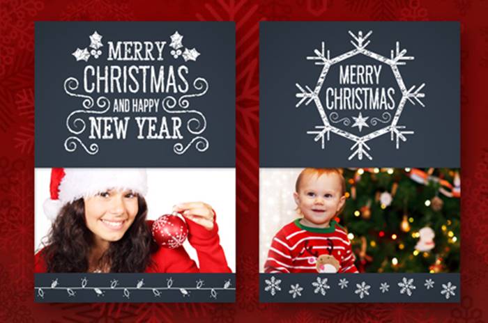 Ide Kartu Ucapan hari Natal - Foto Keluarga 1 kartu ucapan natal 5